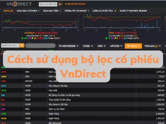Cách sử dụng bộ lọc cổ phiếu VnDirect
