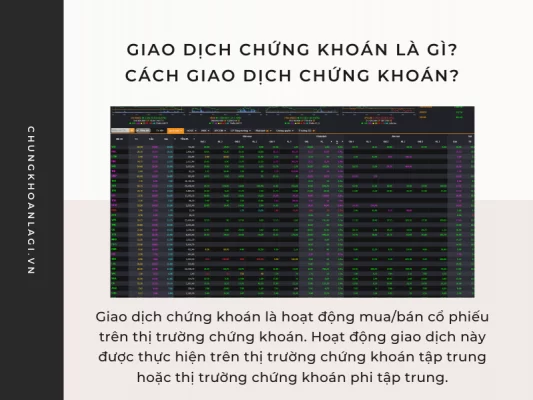 Giao dịch chứng khoán là gì Cách giao dịch chứng khoán