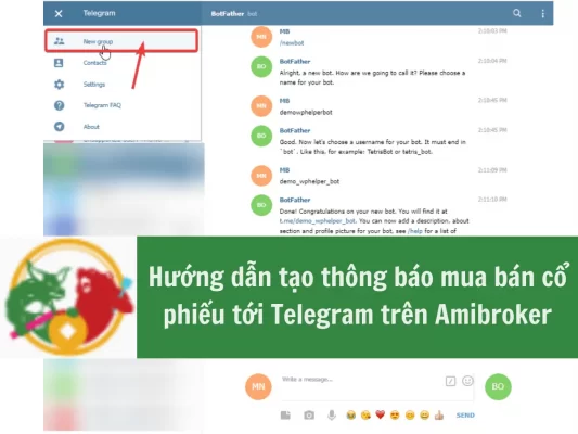 Hướng dẫn tạo thông báo mua bán cổ phiếu tới Telegram trên Amibroker