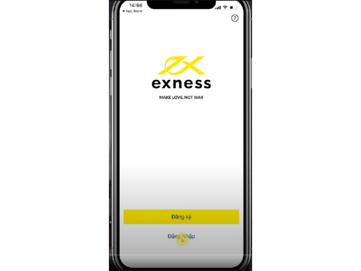 Mở tài khoản Exness Trên Điện Thoại